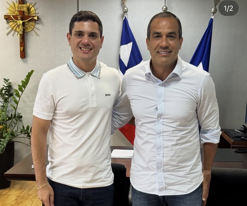 Carlos Muniz Filho tem encontro com Bruno Reis; ele vai disputar cadeira na Câmara dos Deputados