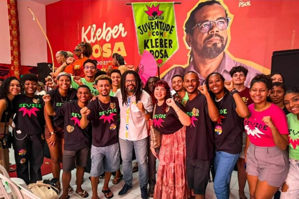 Kleber Rosa recebe apoio de movimento juvenil que reúne pautas antirracistas, feministas e ecossocialistas